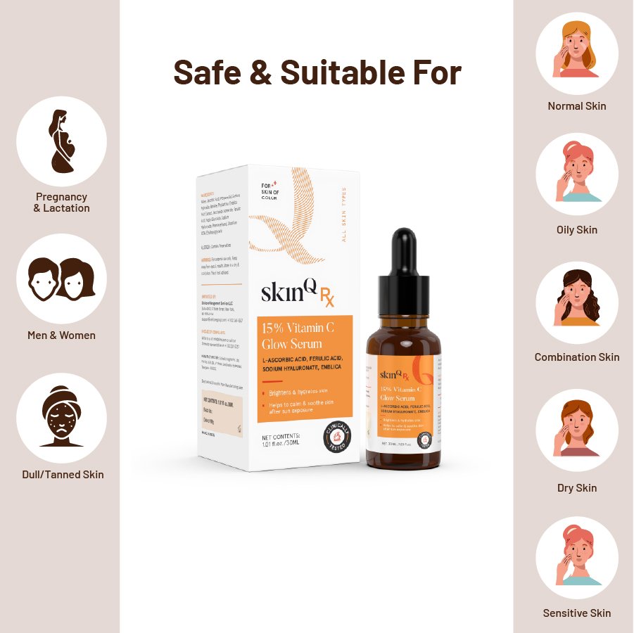 15% Vitamin C Glow Serum 20 ml for Face & Neck